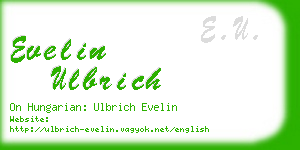 evelin ulbrich business card